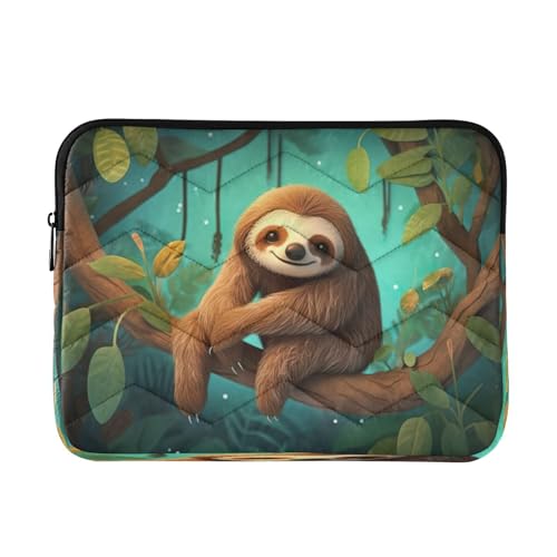 Funda para laptop 13-14 pulgadas impermeable diseño perezoso
