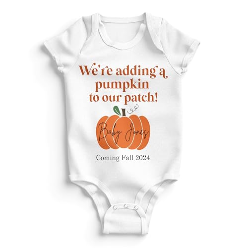 Personalized Pregnancy Announcements & Baby Onesie, Custom Baby Announcement Onesie