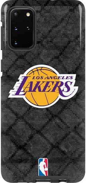 Skinit Pro Phone Case Compatible with Galaxy S20 Plus - Officially Licensed NBA Los Angeles Lakers Black Primary Logo Design
