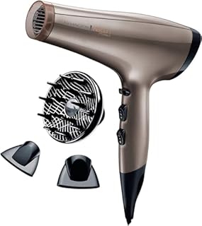 Remington Sèche-cheveux Professionnel [Soin Kératine & Huile d'Amande] Keratin Therapy (2200W, Moteur AC puissant & durable 130km/h, Ionique Céramique, 3 températures/2 vitesses, 3 accessoires) AC8002