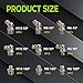 27 PCS SAE & Metric Grease Fittings Assortment, Hydraulic Grease Gun Fittings with M6 M8 M10 Straight, 45 and 90 Degree Zerks Kit for Automotive Industrial Machinery Lubrication