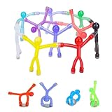 10 figuras magnéticas coloridas y flexibles, figuras magnéticas coloridas, divertidas figuras magnéticas flexibles para frigorífico, decoración para fotos, notas y diseño creativo
