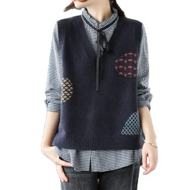 Chaleco de punto hombre URYYRIT XXL en color E para moda de primavera y otoño con cuello de pico