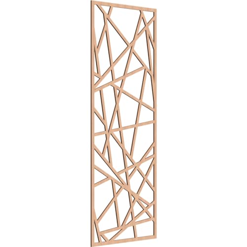 Image of Conway Decorative Pierced Fretwork Wood Wall Panels, 35 3 /8 inchW x 89 3 /8 inchH x 3 /8 inchT, Alder