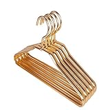  Dwthh 10 Stücke Phantasie Goldenen Silber Aluminium Metall Kleidung Shirts Kleiderbügel Anti-Rost Wasserdicht Kinder Baby Kleiderbügel Rack