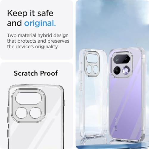 Image of Jkobi Silicone Back Cover Case for Realme 16 Pro (Clear Shockproof Case with Camera Protection | Soft and Flexible | Transparent)