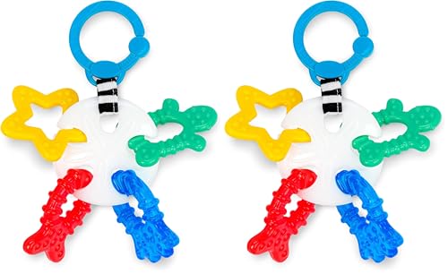 Image of Baby Einstein Ocean Explorers Sea of Sensory Teether Toy BPA Free, Ages 3 Months and up (Pack of 2)