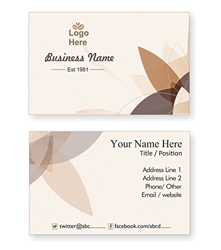 Carte de visite personnalisée kraft pour invité et fidélité