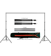 GiftMax Photography Stand Kit Background Support System Kit Portable Foldable with Bag