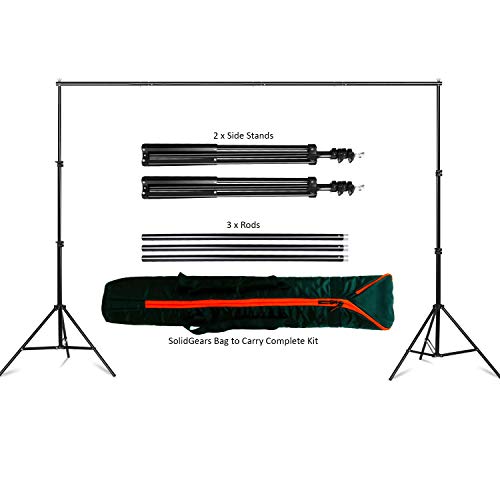 Image of GiftMax Photography Stand Kit Background Support System Kit Portable Foldable with Bag