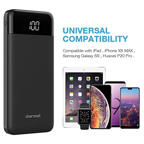 Charmast Portable Charger, USB C Battery Pack, 3A Fast Charging