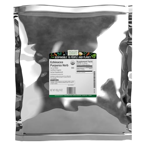 Frontier Co-op Organic Echinacea Purpurea Herb, Cut and Sifted, Kosher