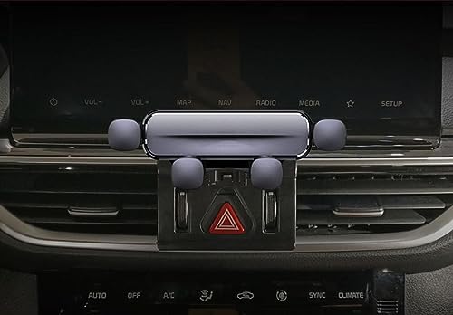Support de téléphone pour KIA K3 2019-2021 réglable rotatif gris pour smartphone