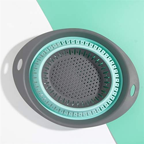 BXXY Set of 3 Collapsible Kitchen Colander/Strainer Perfect for Draining Pasta Vegetable Fruits (Turquoise(3Pcs)