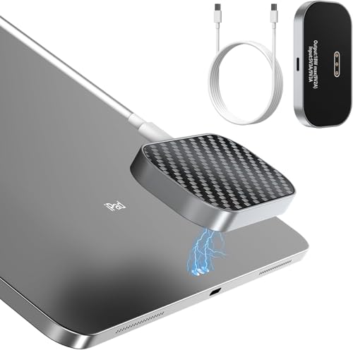 Magnetyczna ładowarka bezprzewodowa do serii iPad Pro, 18W szybkie ładowanie Smart Connector Stop bezprzewodowa podkładka ładowania z kablem USB-C (13inch M4)