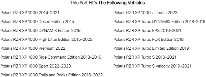 Tusk Gear Shift Cable – Replacement Drive Cable with Durable Housing, Liner and Fittings for Smooth Gear Selection - Compatible with Polaris RZR XP 1000 2014-2021