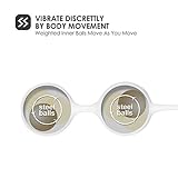 Metal Ben Wa Balls Kegel Exercise Kit Premium Rose Gold, 2 Balls for Beginners, Improve Women Bladder Control