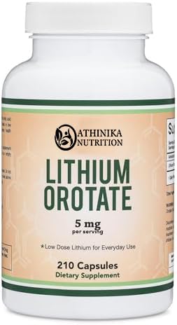 Lithium Orotate 5mg, 210 Capsules (Third Party Tested, Vegan Safe, Non-GMO) for a Calmer Mind, More Balanced Mood, and Better Rest at Night-picture-49
