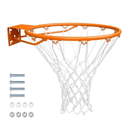 GoSports Universal Regulation 18 Inch Steel Basketball Rim-Use for Replacement or Garage Mount