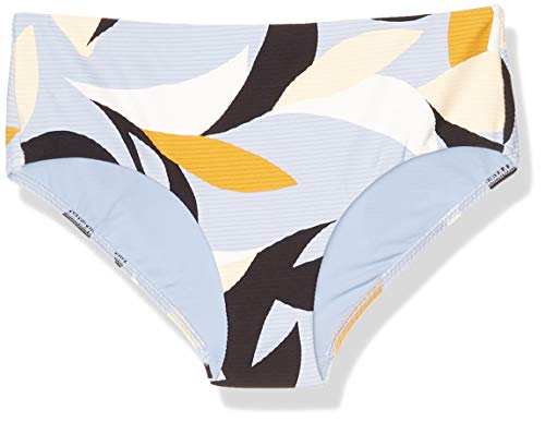 Seafolly Women's Standard Banded Wide Side Retro Bikini Bottom Swimsuit, Aloha Steel Blue, 6 US