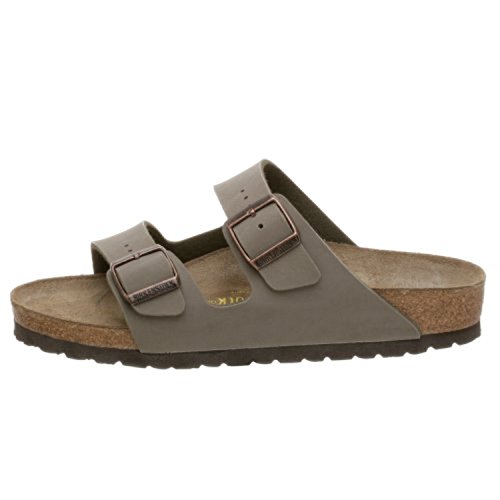 Birkenstock Unisex Arizona Sandal,Stone Birkibuc,39 M EU view 9