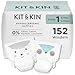 Kit & Kin Premium Windeln Gr&ouml;&szlig;e 1 f&uuml;r Neugeborene (2-5 kg) 152 St&uuml;ck, Pflanzliche & Hypoallergene Babywindeln, Zuverl&auml;ssiger Auslaufschutz, Vegan & tierversuchsfrei