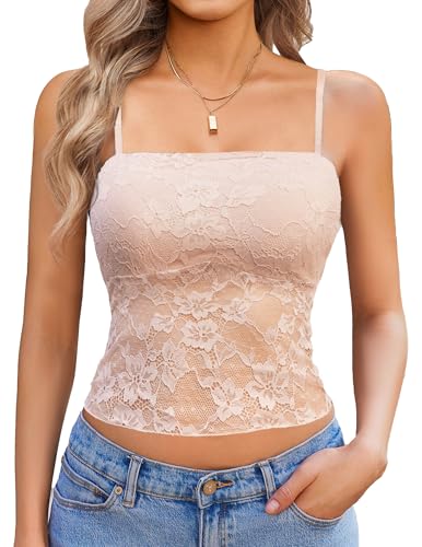 Avidlove Lace Camisole for Women Sexy Tank Top Going Out Y2K Fashion Top Lace Crop Tops Summer Trendy Tops