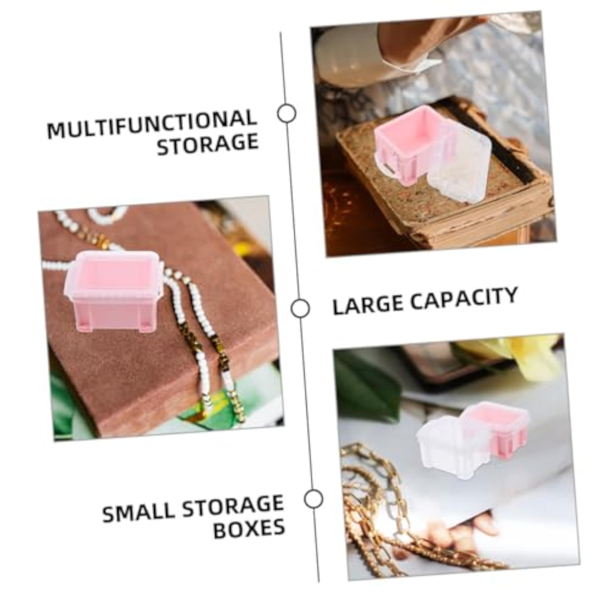 24pcs Small Storage Containers Jewelry Organizers