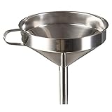 Update International 5-3/4' Stainless Steel Funnel w/Strainer