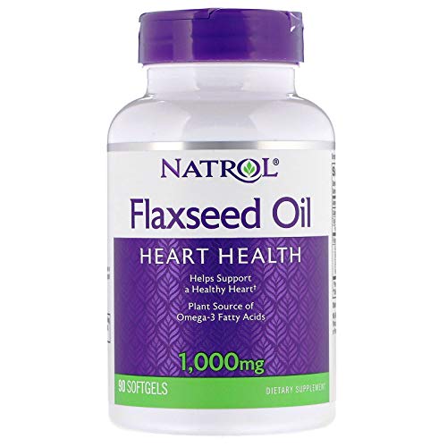 Natrol 1000 mg Oméga-3 Huile de Lin 90 Gélules Cover