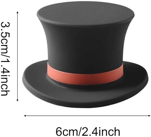 Miniatura 2 de MosaiRudo Tapones de vino de silicona, tapas de botellas reutilizables en forma de sombrero, tapón de botella de vino champán, para herramientas de