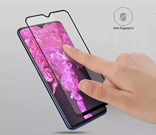 Image of Designerz hub 5D Tempered Glass with Curved Edges and 9H Hardness - Full Glue Edge-Edge Screen Protection (Black) for Vivo V11 Pro