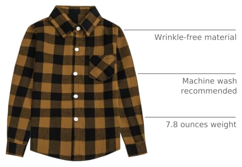 Image of SANGTREE Women and Girls Long Sleeve Flannel Casual Button Down Plaid Shirt