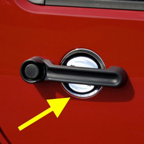Rugged Ridge 13311.15 Door Handle Recess Guard Kit, Chrome; 07-18 Jeep Wrangler Jk #TOP1