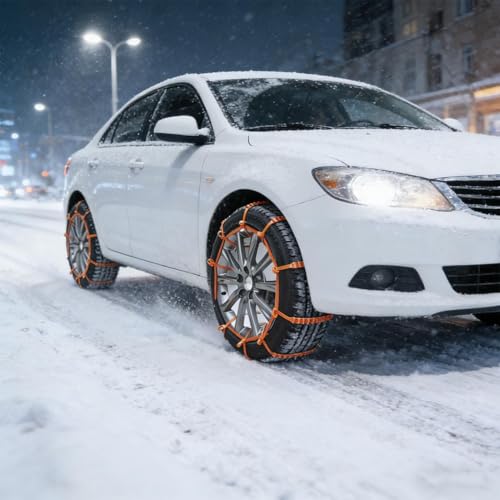 Cables de tracción para nieve en escapadas de montaña con SUV y coches en carreteras heladas 2