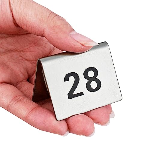 Numéro de Table Concis en Acier Inoxydable Réutilisable pour Événements - 3