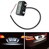 matricula pequeña coche comprar ✔ Luz de placa de matrícula: 100% nueva y de alta calidad, hecha de plástico ABS duradero. Aplicar a Camión / Remolque / RV / Coche / Caravana / Barco, etc. Cada lámpara tiene 6 chips LED, Perfectamente iluminada la placa de matrícula del vehículo.