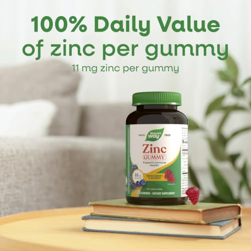 Nature's Way Zinc Gummies, 100% Daily Value of Zinc per Serving, 120 ct - image 4