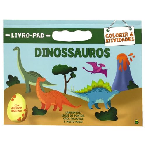 Livro-pad colorir & atividades – Dinossauros: