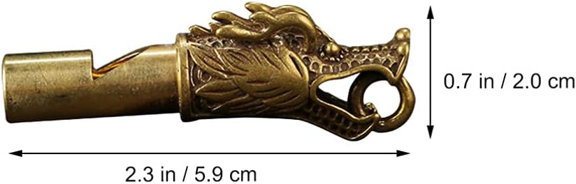 2pcs Faucet Whistle Dragon Head Whistle Outdoor Accessory Camping Whistle Metal Whistle Copper Whistle Safety Whistle Portable Whistle Emergency Whistle Sports Whistle