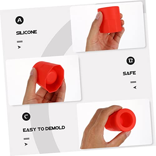 Molde de silicona rojo para hielo en forma de vaso shot miniatura 5