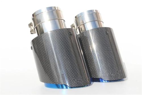 Embouts de silencieux d'échappement universels 54mm 114mm en carbone inox