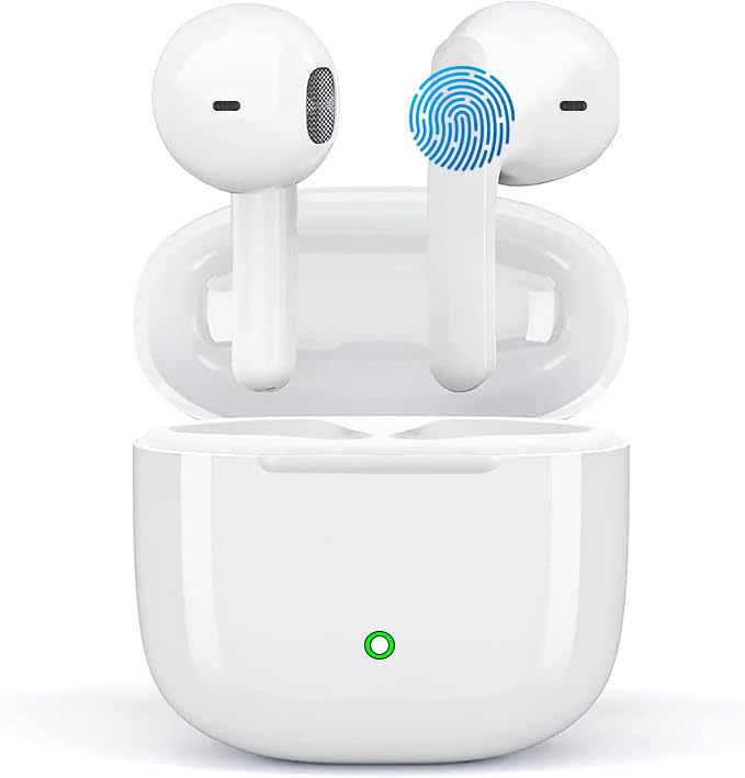 Controllo touch intelligente e ampia compatibilità: Le cuffie bluetooth wireless in ear hanno un sensore touch altamente sensibile che consente di eseguire facilmente varie operazioni,Attiva tutte le tue funzioni preferite con un semplice tocco per regolare il volume ed effettuare chiamate, riprodurre/ mettere in pausa/ saltare la musica, nonché attivare “Siri” senza estrarre il telefono dalla tasca.Gli auricolari senza fili sono compatibili con quasi tutti i dispositivi Bluetooth come iOS 9.0, Android 10.0 e superiori, Bluetooth 5.4 e inferiori, smartphone e computer portatili.