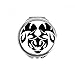 Constellation Aries Zodiac Symbol Hand Compact Mirror Round Portable Pocket Glass