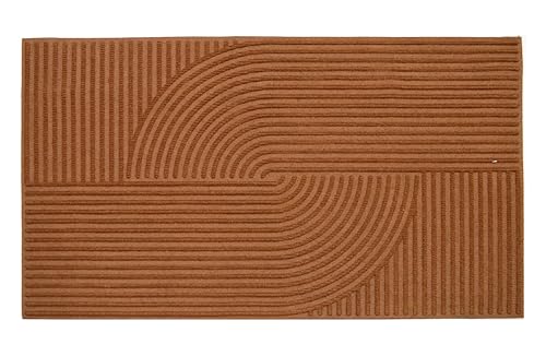Casa Service ALLEGHE Paillasson design Zen rectangulaire 40 x 70 cm et seuil 25 x 70 cm résistant et sèche et décore, fond caoutchouc, pour entrée,...