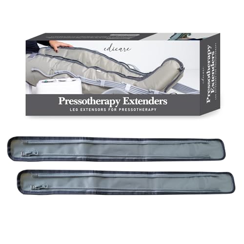 Edicare, Extensores Presoterapia, Pack de 2 Unidades, Amplia Circunferencia hasta 11cm en Cadera y 7 cm en Tobillo (Extensores)