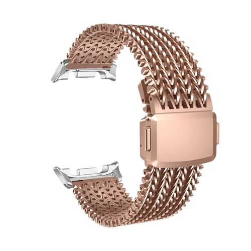 Bracelet milanais rose gold pour Galaxy Watch 8 44mm en acier chic