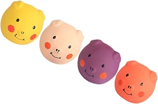 4pcs Toy Balls Molar and for Pet Aggressive Playthings Squeaky Pets Cleaning Shaped Sounding Medium Shape Training Dog Chewing Small Large Chewers Teething Rubber Color Household
