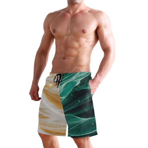 Short de bain avec compression homme long idéal pour parc aquatique