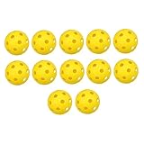 Mipcase 12pcs Golf Training Balls Durable Hollow Design for Indoor Practice Lightweight and Abrasion-Resistant for Golf Enthusiasts and Training